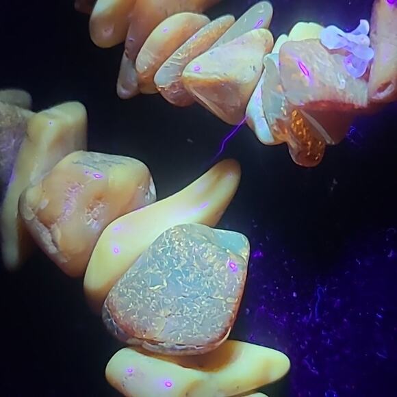 Natural Raw Baltic Amber Chip Necklace 44.7g 26" Butterscotch Cognac Beads - Picture 13 of 15